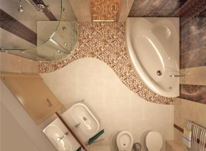 Декорирование ванной комнаты галькой, radikal.ru
