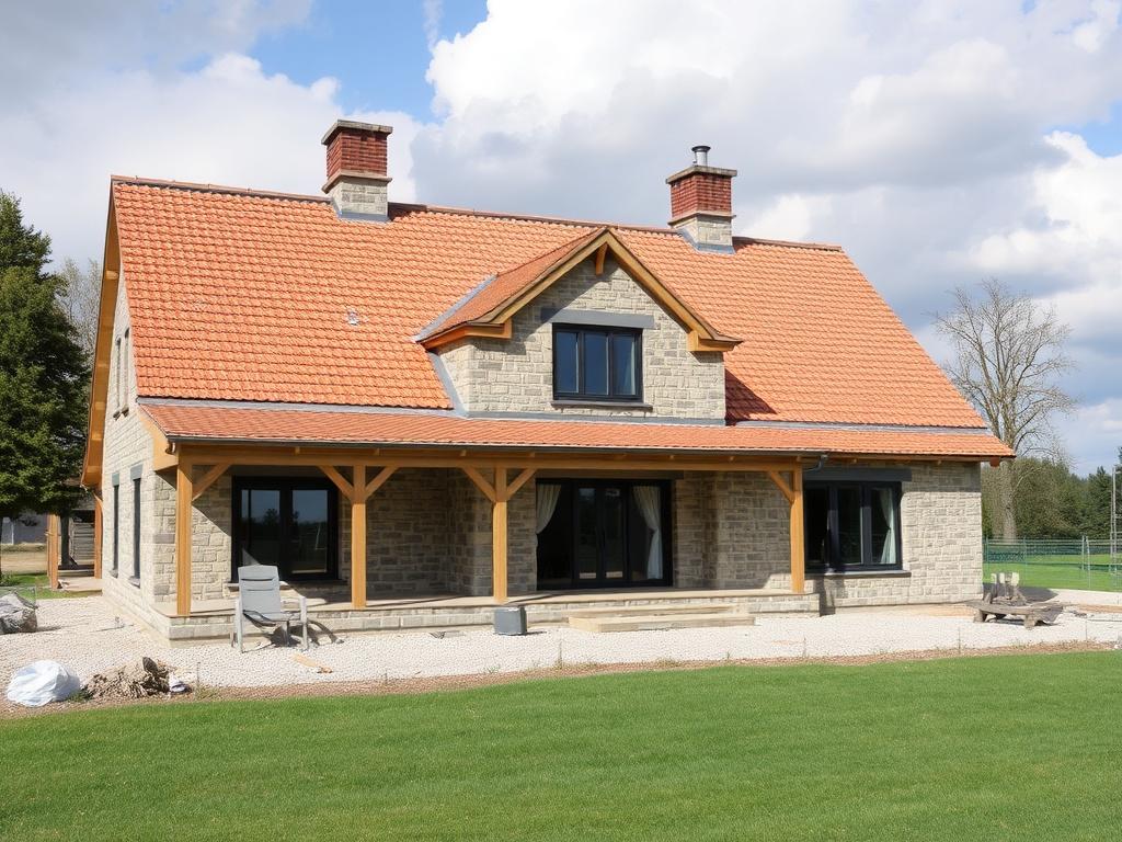 Construction of a country houseфото
